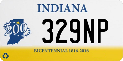 IN license plate 329NP