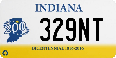 IN license plate 329NT