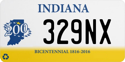 IN license plate 329NX