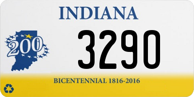 IN license plate 329O