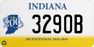 IN license plate 329OB