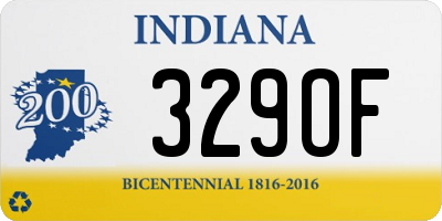IN license plate 329OF