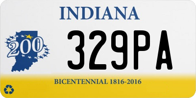 IN license plate 329PA