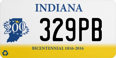 IN license plate 329PB