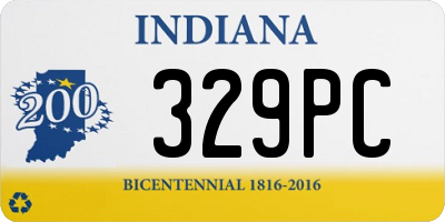 IN license plate 329PC