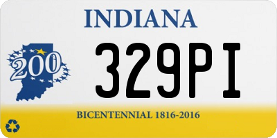 IN license plate 329PI