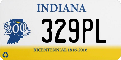 IN license plate 329PL