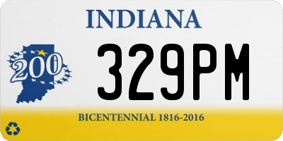 IN license plate 329PM