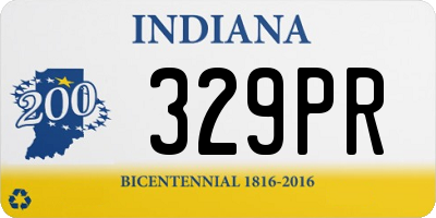 IN license plate 329PR