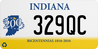 IN license plate 329QC