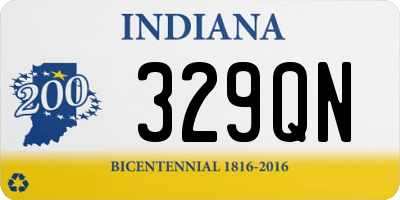 IN license plate 329QN