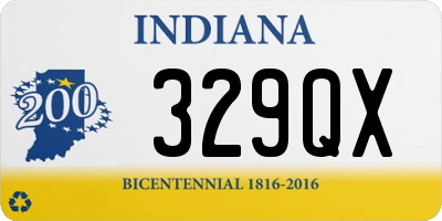 IN license plate 329QX