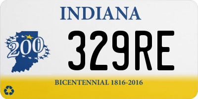 IN license plate 329RE