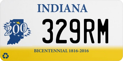 IN license plate 329RM