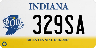 IN license plate 329SA