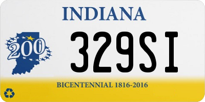 IN license plate 329SI