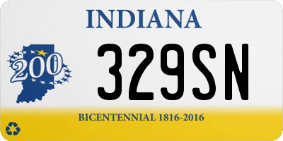 IN license plate 329SN