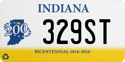 IN license plate 329ST