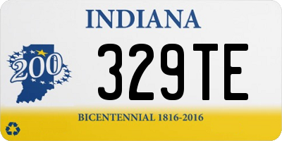 IN license plate 329TE