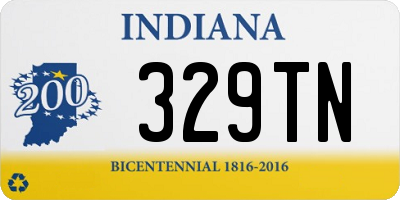 IN license plate 329TN