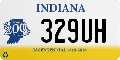 IN license plate 329UH
