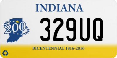 IN license plate 329UQ