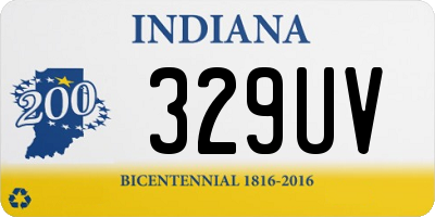 IN license plate 329UV