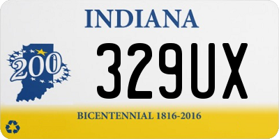 IN license plate 329UX