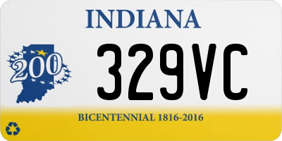 IN license plate 329VC