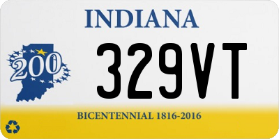 IN license plate 329VT