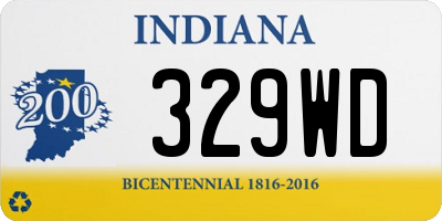 IN license plate 329WD