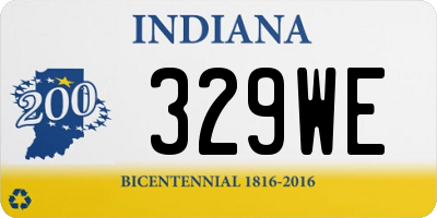 IN license plate 329WE