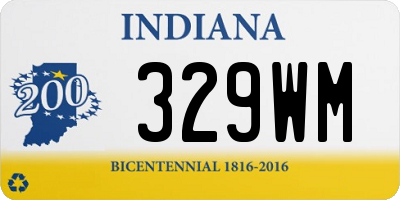 IN license plate 329WM