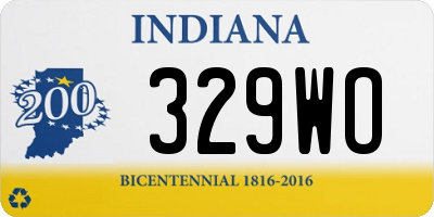IN license plate 329WO