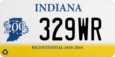 IN license plate 329WR