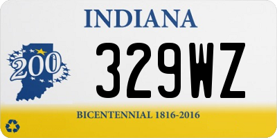 IN license plate 329WZ