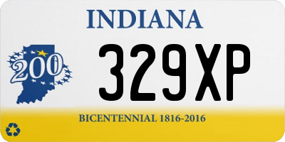 IN license plate 329XP