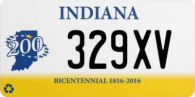 IN license plate 329XV