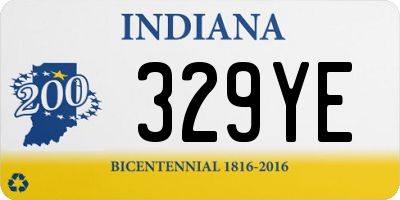 IN license plate 329YE
