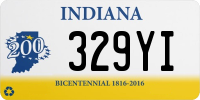 IN license plate 329YI