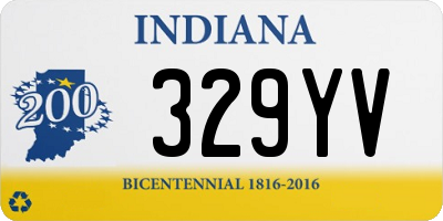 IN license plate 329YV