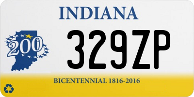 IN license plate 329ZP