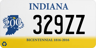 IN license plate 329ZZ