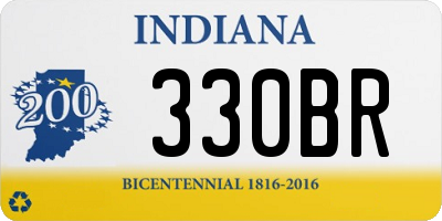 IN license plate 330BR