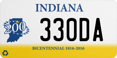 IN license plate 330DA