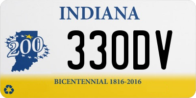 IN license plate 330DV