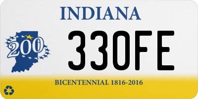 IN license plate 330FE