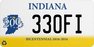 IN license plate 330FI