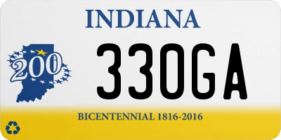 IN license plate 330GA