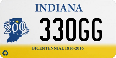 IN license plate 330GG